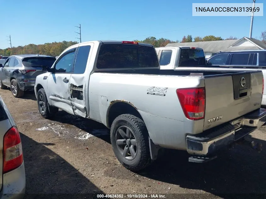 2012 Nissan Titan Sv VIN: 1N6AA0CC8CN313969 Lot: 40624352