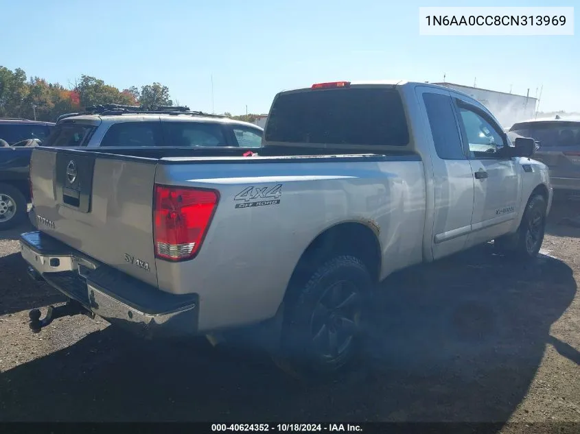 2012 Nissan Titan Sv VIN: 1N6AA0CC8CN313969 Lot: 40624352