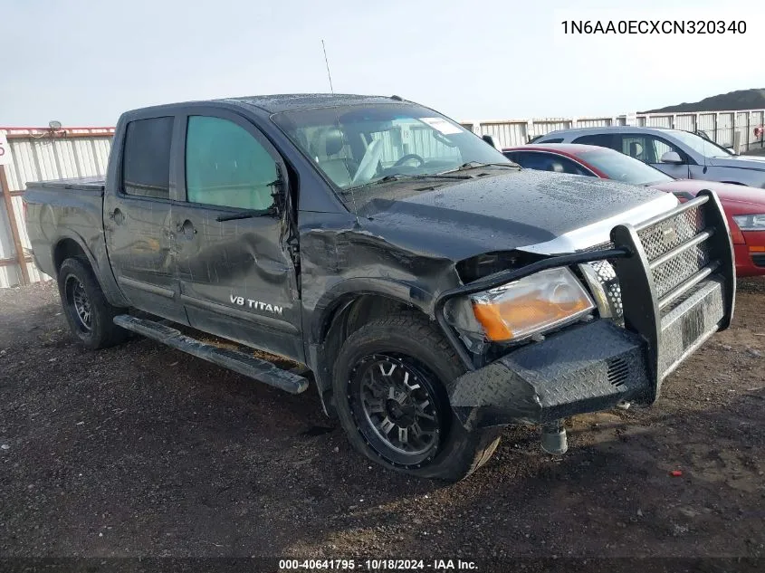 2012 Nissan Titan Pro-4X/S/Sl/Sv VIN: 1N6AA0ECXCN320340 Lot: 40641795