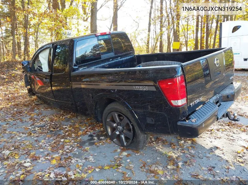 2012 Nissan Titan Sv VIN: 1N6AA0CJXCN319254 Lot: 40686040