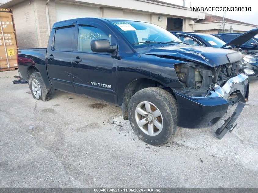 2012 Nissan Titan Sv VIN: 1N6BA0EC2CN330610 Lot: 40794521