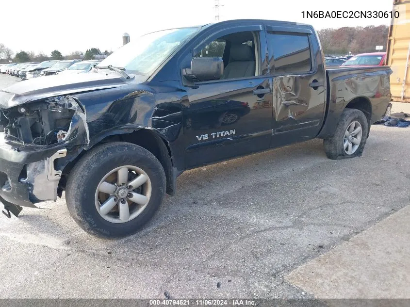 2012 Nissan Titan Sv VIN: 1N6BA0EC2CN330610 Lot: 40794521