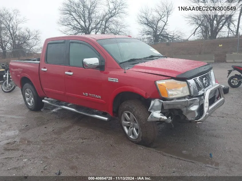 2012 Nissan Titan Sl VIN: 1N6AA0EC2CN300549 Lot: 40854725