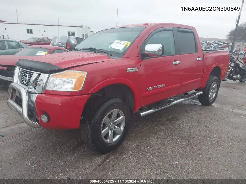 2012 Nissan Titan Sl VIN: 1N6AA0EC2CN300549 Lot: 40854725