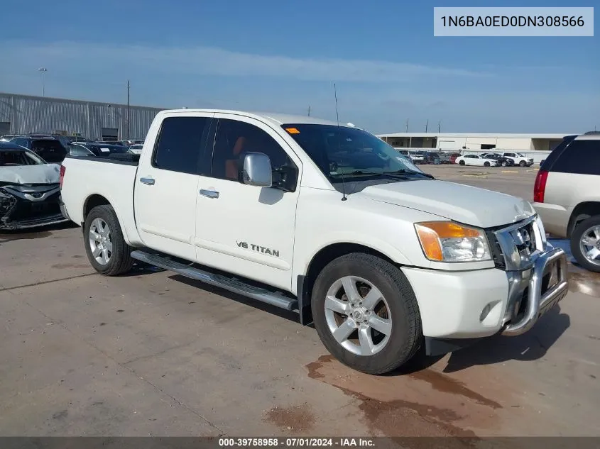 2013 Nissan Titan Sl VIN: 1N6BA0ED0DN308566 Lot: 39758958