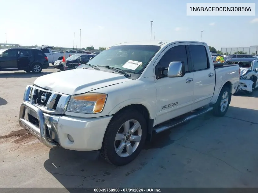 2013 Nissan Titan Sl VIN: 1N6BA0ED0DN308566 Lot: 39758958