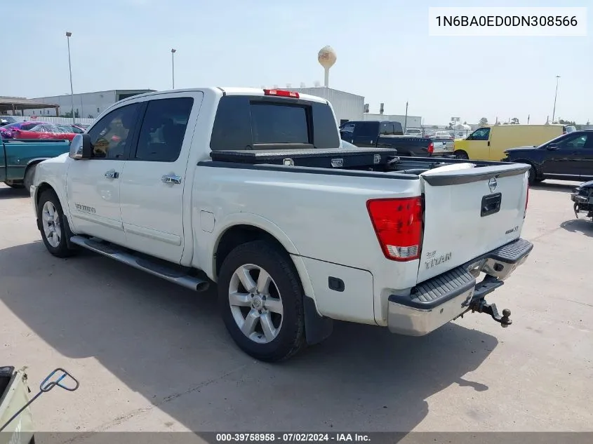 2013 Nissan Titan Sl VIN: 1N6BA0ED0DN308566 Lot: 39758958