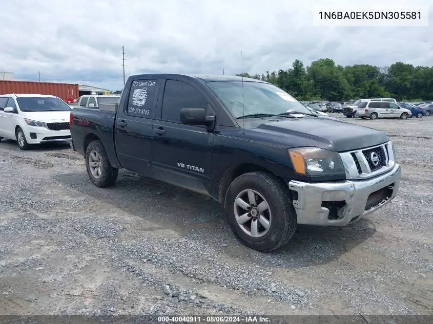 1N6BA0EK5DN305581 2013 Nissan Titan Sv