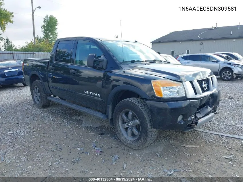 2013 Nissan Titan Pro-4X VIN: 1N6AA0EC8DN309581 Lot: 40132604