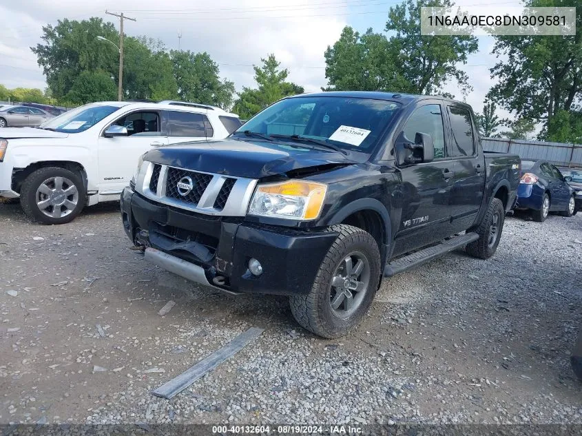 2013 Nissan Titan Pro-4X VIN: 1N6AA0EC8DN309581 Lot: 40132604