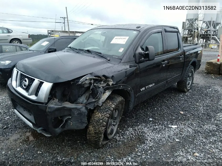 2013 Nissan Titan S/Sv/Sl/Pro-4X VIN: 1N6BA0EC2DN313582 Lot: 40349299