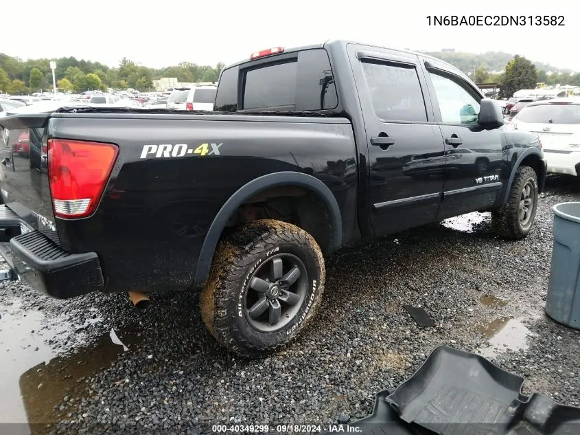 2013 Nissan Titan S/Sv/Sl/Pro-4X VIN: 1N6BA0EC2DN313582 Lot: 40349299