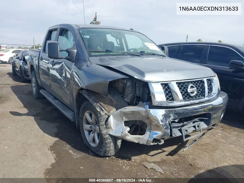 2013 Nissan Titan S/Sv/Sl/Pro-4X VIN: 1N6AA0ECXDN313633 Lot: 40380607