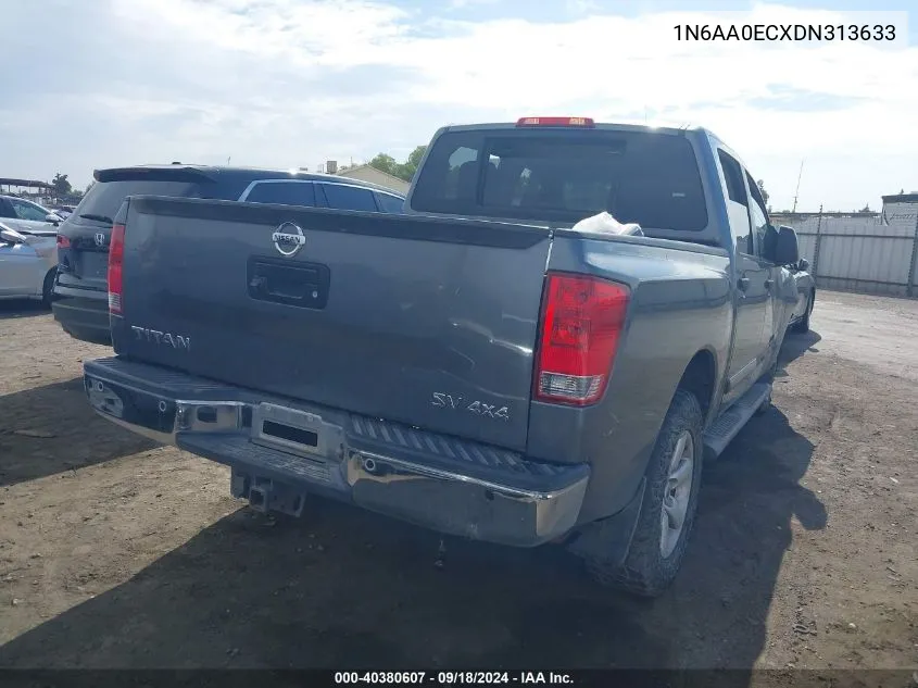 2013 Nissan Titan S/Sv/Sl/Pro-4X VIN: 1N6AA0ECXDN313633 Lot: 40380607