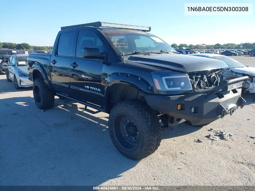 2013 Nissan Titan Sv VIN: 1N6BA0EC5DN300308 Lot: 40424481