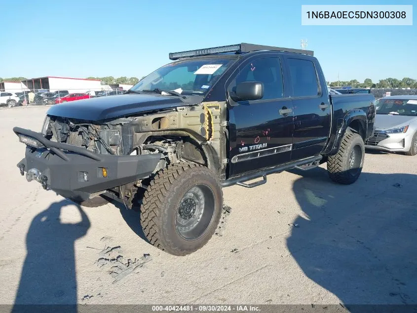 2013 Nissan Titan Sv VIN: 1N6BA0EC5DN300308 Lot: 40424481