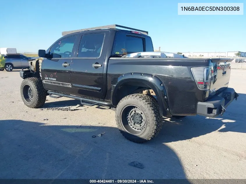 2013 Nissan Titan Sv VIN: 1N6BA0EC5DN300308 Lot: 40424481