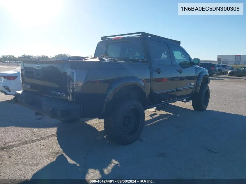 2013 Nissan Titan Sv VIN: 1N6BA0EC5DN300308 Lot: 40424481