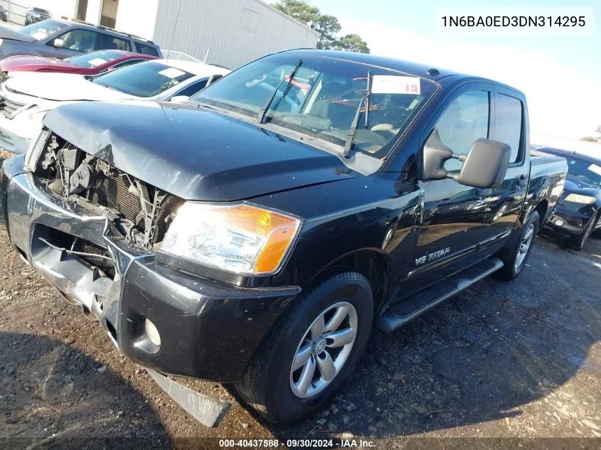 2013 Nissan Titan S/Sv/Sl/Pro-4X VIN: 1N6BA0ED3DN314295 Lot: 40437588