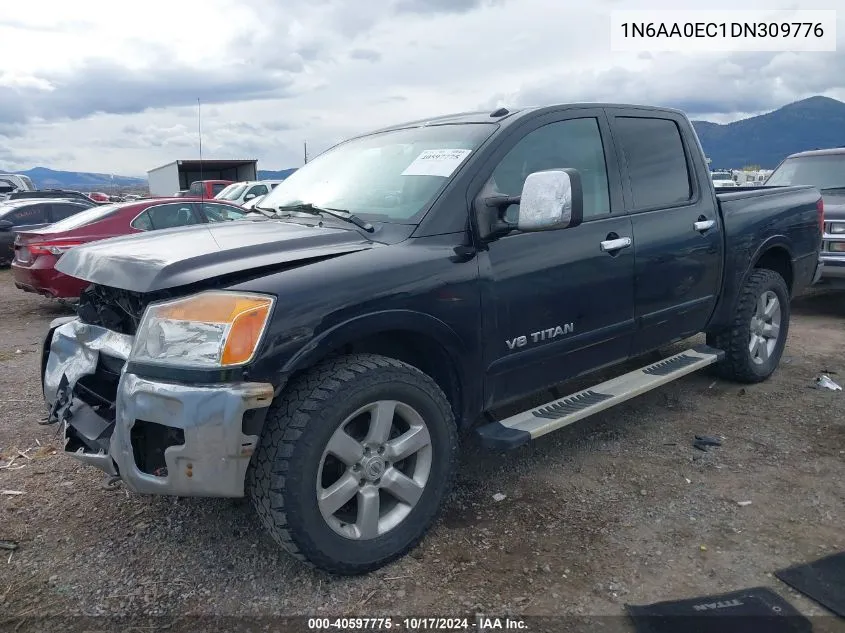 2013 Nissan Titan Sl VIN: 1N6AA0EC1DN309776 Lot: 40597775