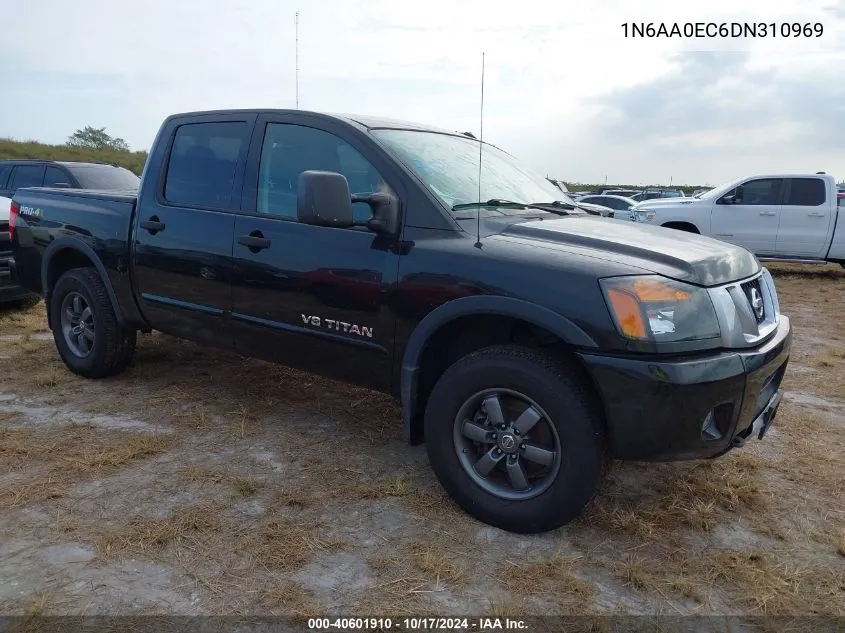 2013 Nissan Titan Pro-4X VIN: 1N6AA0EC6DN310969 Lot: 40601910