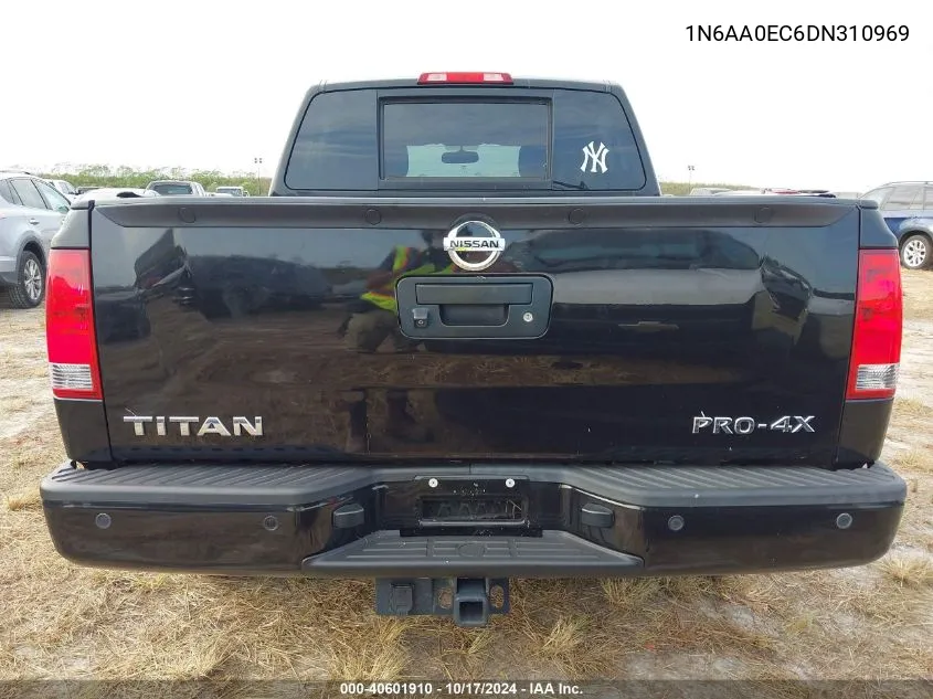 2013 Nissan Titan Pro-4X VIN: 1N6AA0EC6DN310969 Lot: 40601910