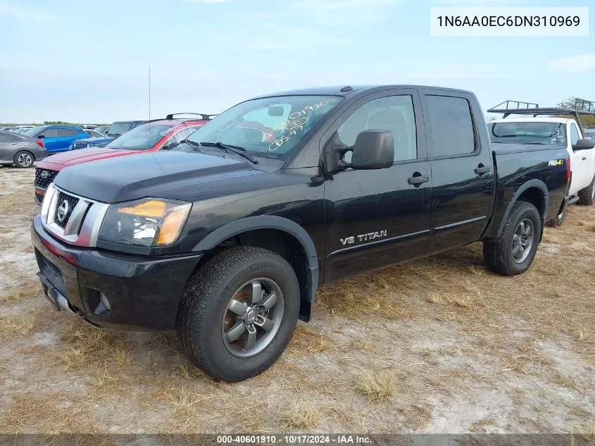 2013 Nissan Titan Pro-4X VIN: 1N6AA0EC6DN310969 Lot: 40601910