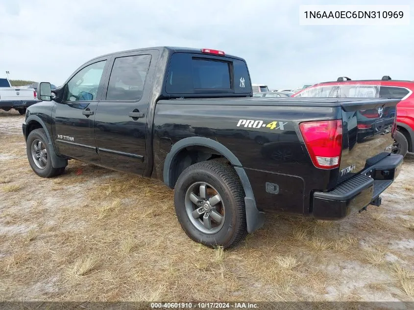 2013 Nissan Titan Pro-4X VIN: 1N6AA0EC6DN310969 Lot: 40601910