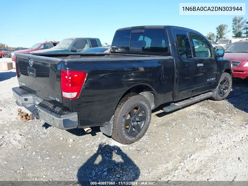 2013 Nissan Titan Sv VIN: 1N6BA0CA2DN303944 Lot: 40857060