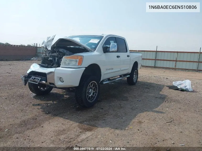 2014 Nissan Titan Sv VIN: 1N6BA0EC6EN510806 Lot: 39877519