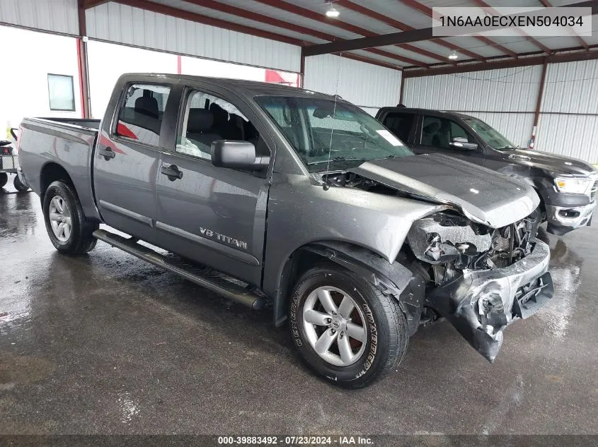 2014 Nissan Titan Sv VIN: 1N6AA0ECXEN504034 Lot: 39883492