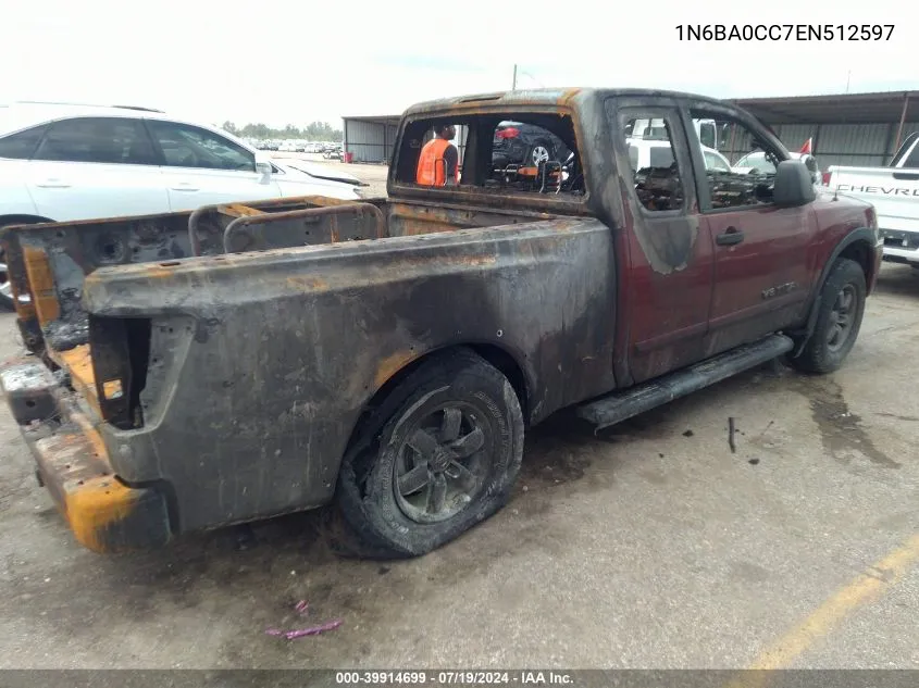 2014 Nissan Titan Pro-4X VIN: 1N6BA0CC7EN512597 Lot: 39914699