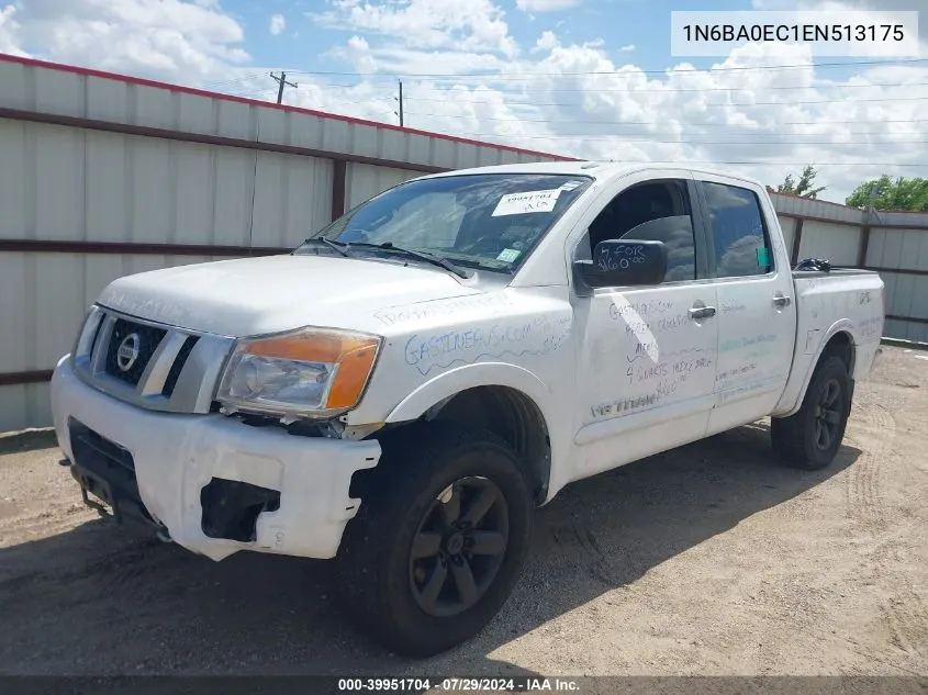 2014 Nissan Titan Pro-4X VIN: 1N6BA0EC1EN513175 Lot: 39951704