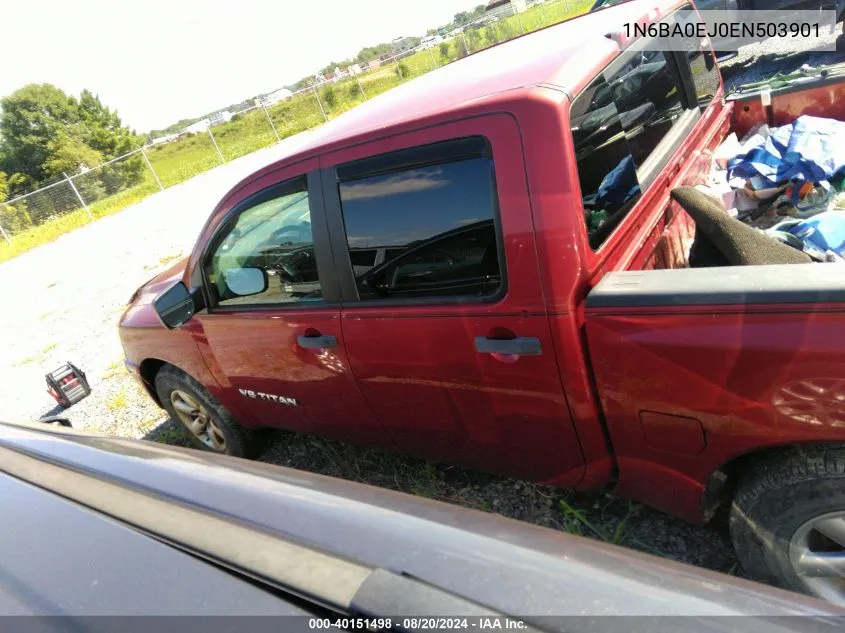 2014 Nissan Titan S VIN: 1N6BA0EJ0EN503901 Lot: 40151498