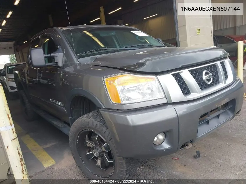 2014 Nissan Titan Pro-4X/S/Sl/Sv VIN: 1N6AA0ECXEN507144 Lot: 40164424