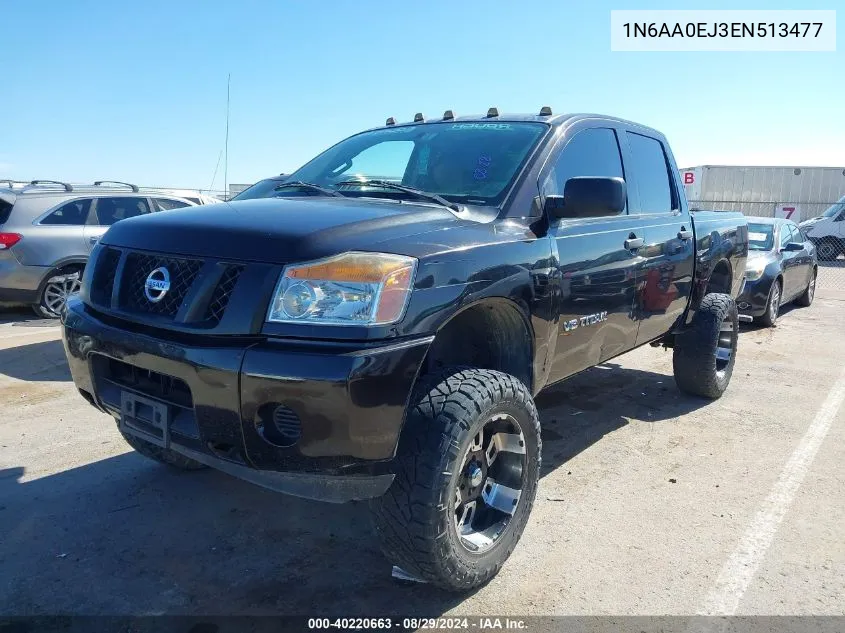 2014 Nissan Titan S VIN: 1N6AA0EJ3EN513477 Lot: 40220663