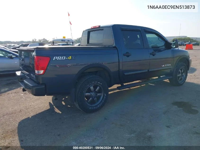 2014 Nissan Titan Pro-4X VIN: 1N6AA0EC9EN513873 Lot: 40280531