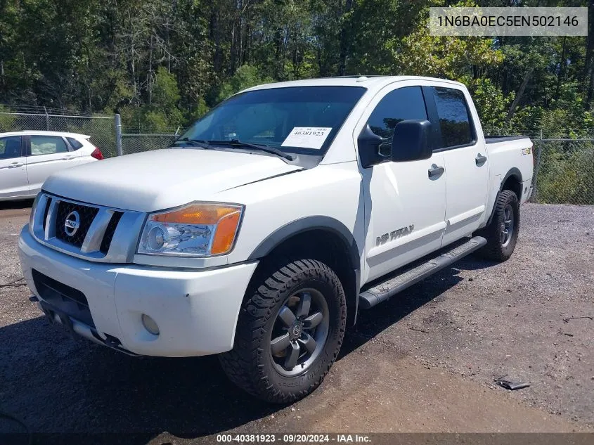 2014 Nissan Titan Pro-4X VIN: 1N6BA0EC5EN502146 Lot: 40381923