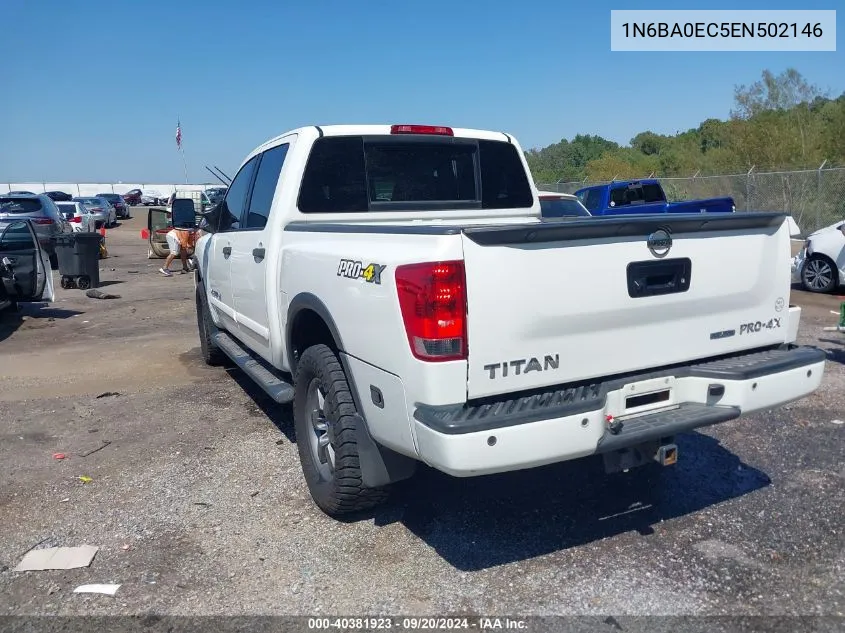 2014 Nissan Titan Pro-4X VIN: 1N6BA0EC5EN502146 Lot: 40381923