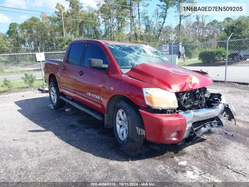 2014 Nissan Titan Sv VIN: 1N6BA0ED7EN509205 Lot: 40565316