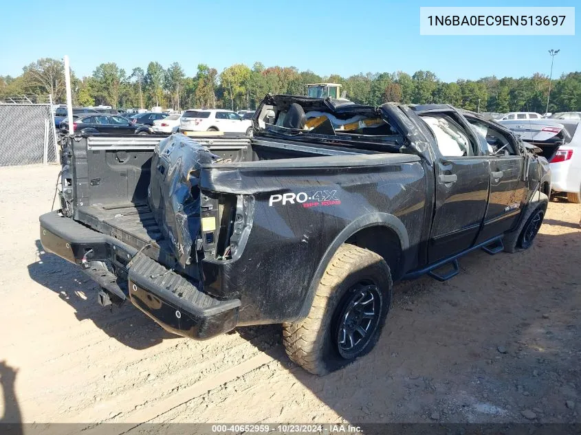 2014 Nissan Titan Pro-4X VIN: 1N6BA0EC9EN513697 Lot: 40652959