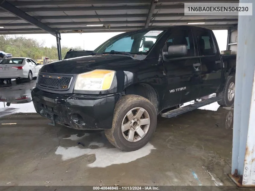 2014 Nissan Titan S VIN: 1N6BA0EK5EN504230 Lot: 40846945