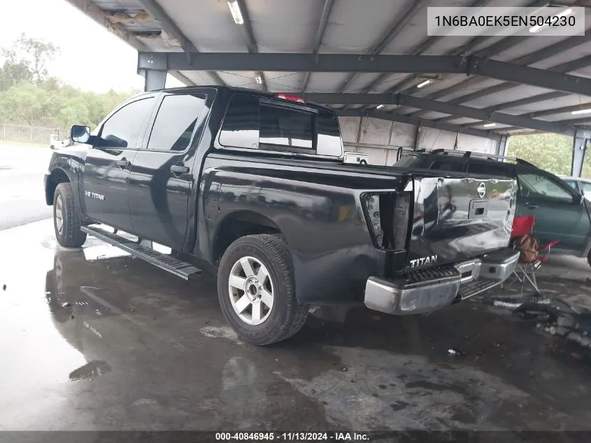 2014 Nissan Titan S VIN: 1N6BA0EK5EN504230 Lot: 40846945