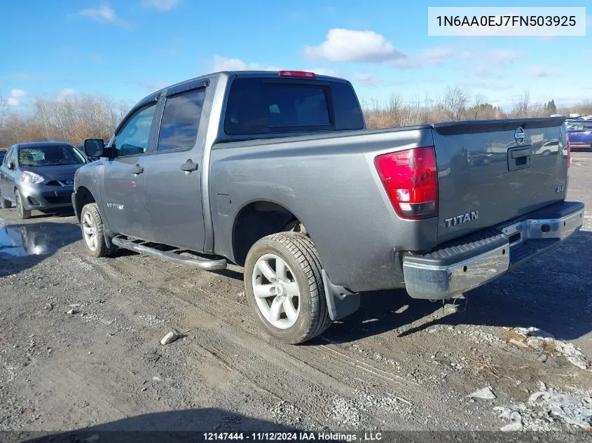 2015 Nissan Titan VIN: 1N6AA0EJ7FN503925 Lot: 12147444