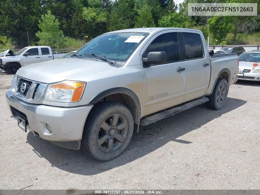 2015 Nissan Titan Sv VIN: 1N6AA0EC2FN512663 Lot: 39717757