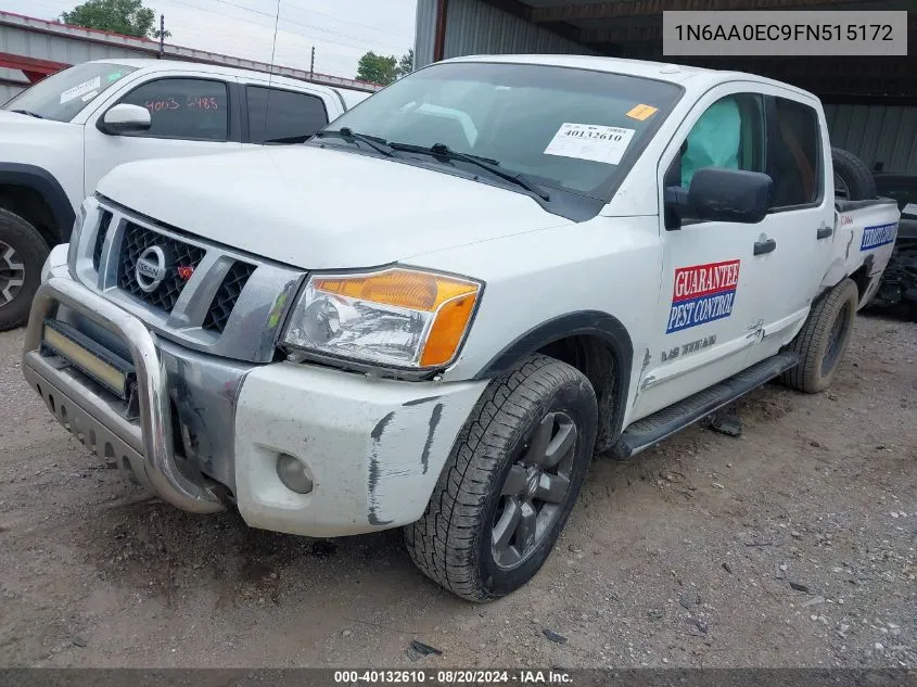 2015 Nissan Titan S/Sv/Sl/Pro-4X VIN: 1N6AA0EC9FN515172 Lot: 40132610