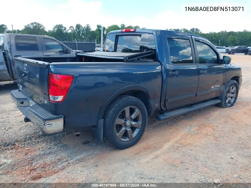 1N6BA0ED8FN513071 2015 Nissan Titan Sv