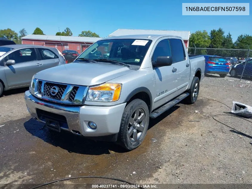 2015 Nissan Titan Sv VIN: 1N6BA0EC8FN507598 Lot: 40237741