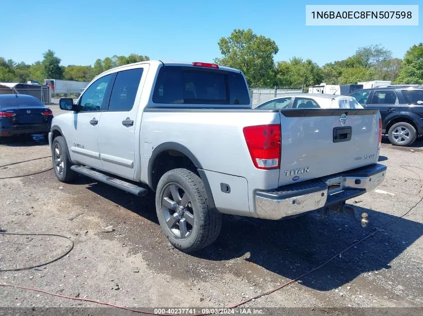 2015 Nissan Titan Sv VIN: 1N6BA0EC8FN507598 Lot: 40237741