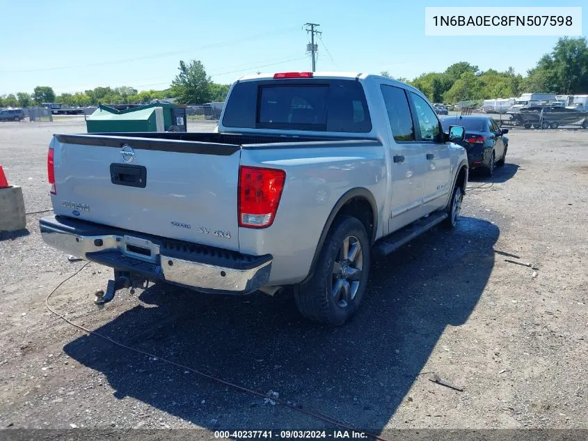 2015 Nissan Titan Sv VIN: 1N6BA0EC8FN507598 Lot: 40237741